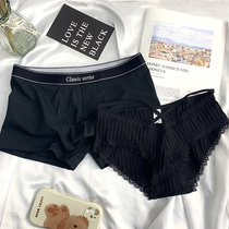 Summer new 2 dress loversunderwear one man and one woman pure cotton cute pure desire sexy passion lovers underwear