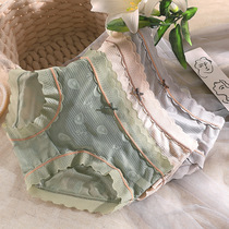 New 2021 Burst Fashion Pants Girls Ice Silk Mid Waist Sexy Pure Desire Lady Shorts Head High Face Value Lace