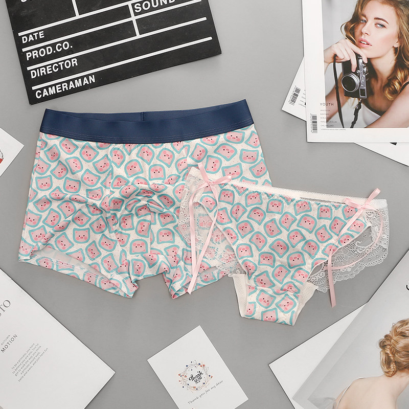 2 dress couples Underpants sexual apologetes a man and a woman cute couple's underwear a pair of sexy passion lace suit