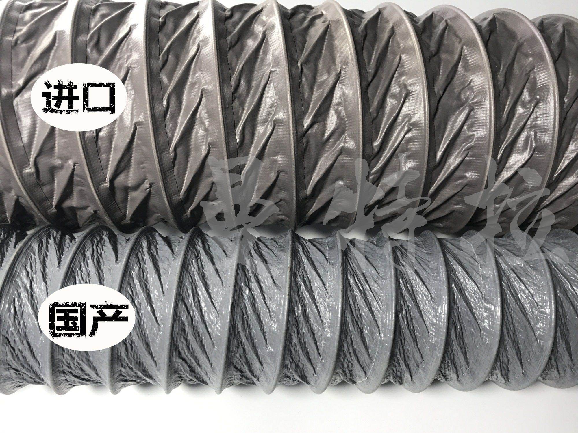 Nylon cloth ventilation flexible duct PVC telescopic air duct Suction welding exhaust fume exhaust fan high temperature telescopic hose