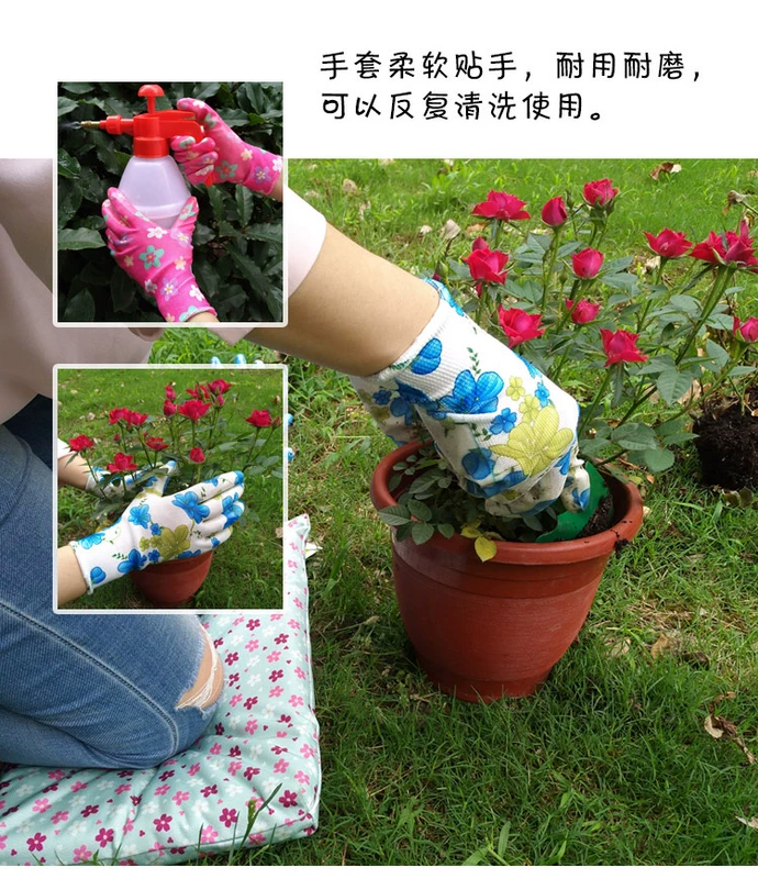 2 đôi găng tay bảo hộ làm vườn, nhẹ, thoáng khí, chống bụi bẩn, chống thấm bề ​​mặt lòng bàn tay, bảo vệ tay trồng vườn, chống cỏ dại và chống mài mòn găng tay làm vườn chuyên dụng