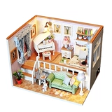 Деревянная вилла, детская музыкальная шкатулка, «сделай сам», подарок на день рождения