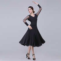 Dance according to the pretty Latin dance clothing womens short-sleeved new dress adult lace dance dress lace skirt GB