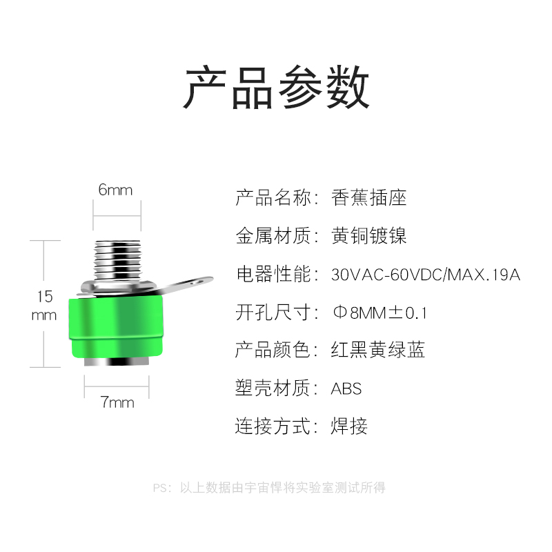 Huijun ổ cắm chuối 4mm đồng 4 chuối ổ cắm bảng phụ kiện âm thanh thiết bị đầu cuối.