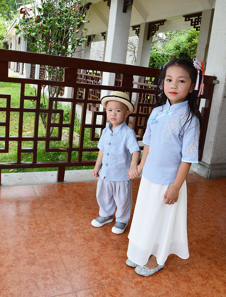 Cha mẹ và con trang phục Tang phù hợp với phong cách Trung Quốc mother-in-law Hanfu 2018 mới nữ của phụ nữ Cộng Hòa của Trung Quốc gió trang phục cho thấy hiệu suất quần áo