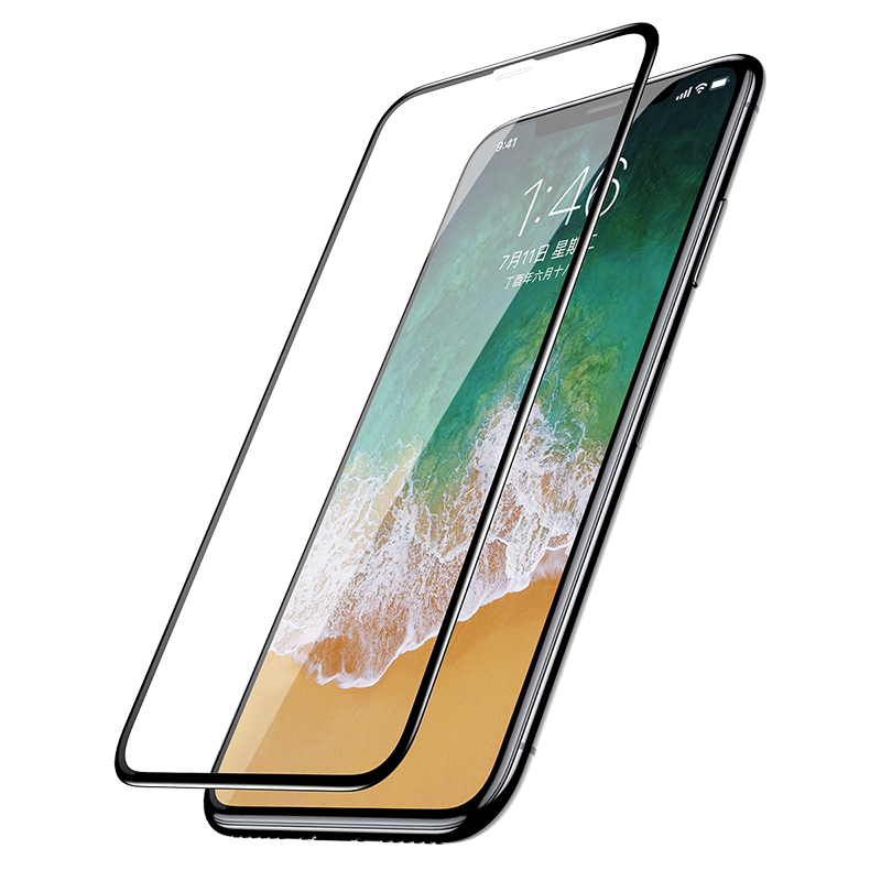 倍思iphoneX钢化膜苹果X手机贴膜3D全屏覆盖10蓝光玻璃iponex水凝