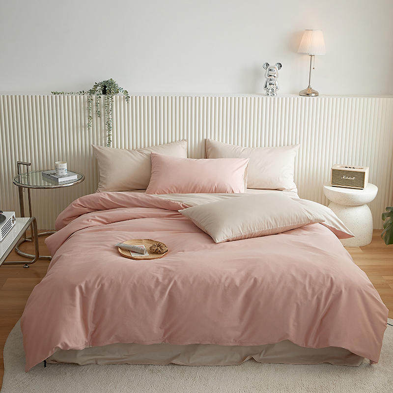 100-pack cotton satin brushed four-piece set 