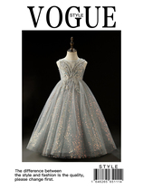 Childrens evening dress princess dress tutu skirt high-end girls catwalk small host piano performance costume light luxury