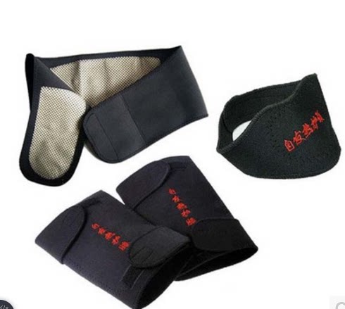 Tourmaline self-heating protective gear three-piece self-heating knee pads, waist pads, neck pads, joint magnetic therapy to keep warm