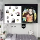 Giường vải bóng râm màu đen dành cho nam giới và phụ nữ tạo tác vật lý giường ngủ manti trên Nhật Bản phim hoạt hình và gió rèm cửa ký túc xá sinh viên - Bed Skirts & Valances