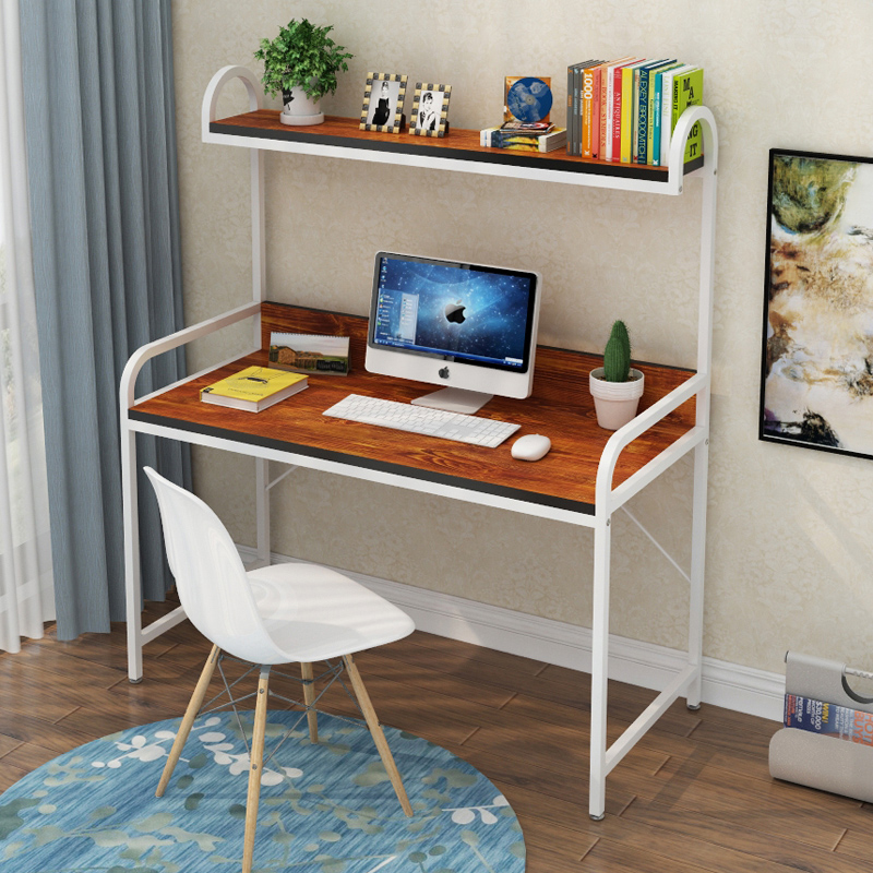 Usd 66 07 Retro Computer Desk Desktop Home Bookshelf Retro Computer Desk Desktop Home Bookshelf Combination Simple Modern Learning