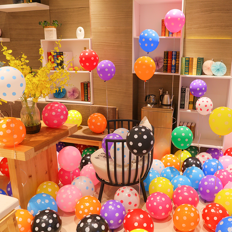 Thicken 12 inch wave dot balloon 