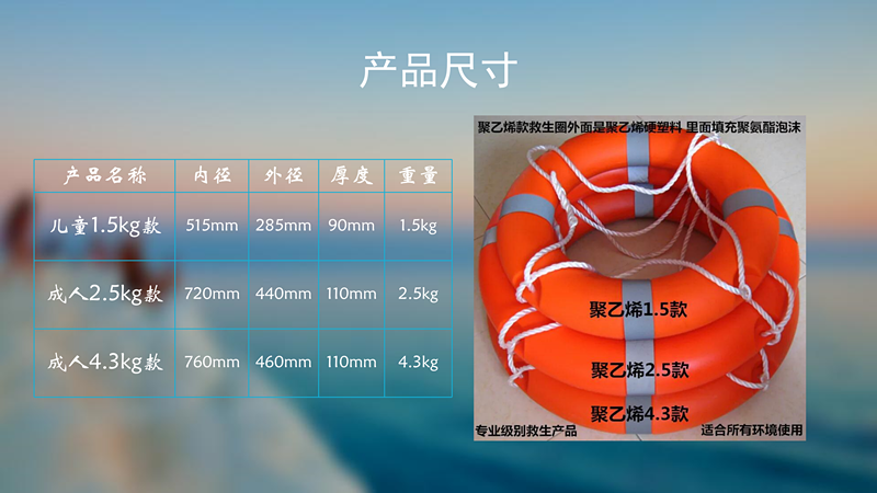 Phao cứu sinh chuyên nghiệp trẻ em người lớn bơi vòng nhựa 2,5kg nhựa dày rắn rắn tiêu chuẩn quốc gia bong bóng phao lưng tập bơi
