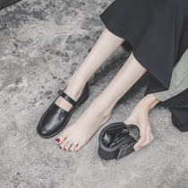 Day Ensemble Uniform JK Small Leather Shoes Female Yinglun Wind 2022 new spring 100 lapped Korean version with flat flat single shoe woman