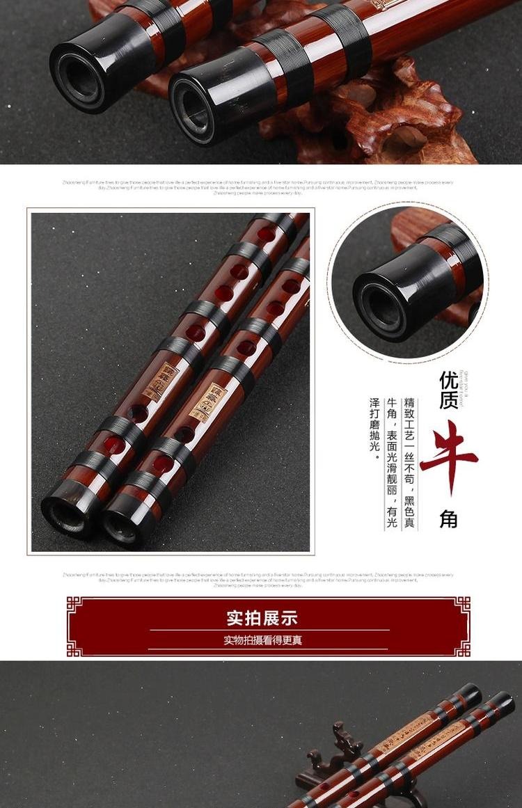 Xue Hua đắng tre sáo một sáo học sinh mới bắt đầu sáo cụ sáo nhỏ G F E sáo - Nhạc cụ dân tộc sáo mèo