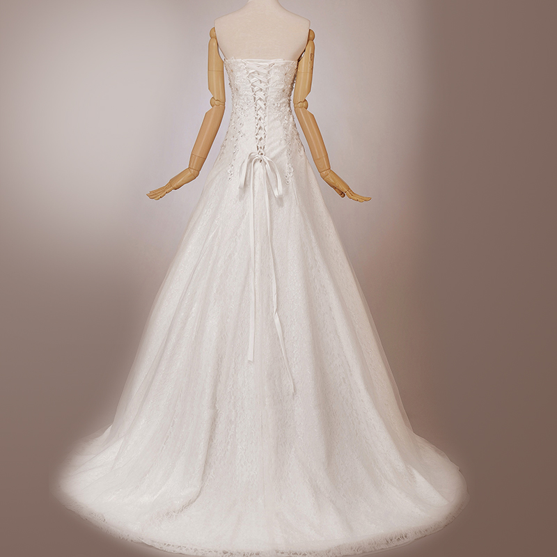 Wedding dress for bride, belt, tube top, 2017 trend, lace dress, plus size Wedding dress for bride, belt, tube top, 2017 trend, lace dress, plus size