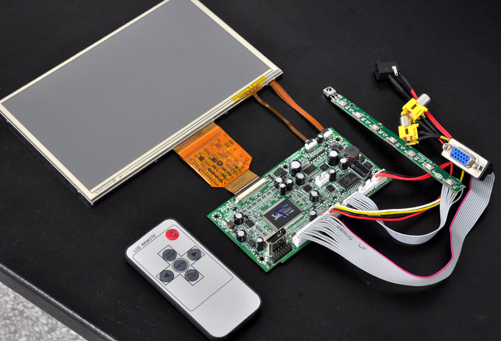 7-inch touch LCD screen with driver board integrated with USB touch (for vehicle-mounted industrial control video)