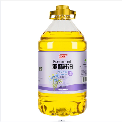 【秒杀】国企厂家直销冷榨一级纯亚麻籽油5L