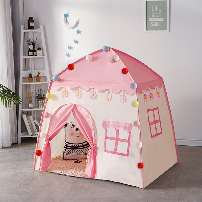 Small tent children's indoor game princess house play house wine with small castle girl boy toys sleeping bed
