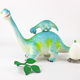 Vinyl soft glue cute cartoon dinosaur Tyrannosaurus Brachiosaurus pterosaur mother and child model children's toys