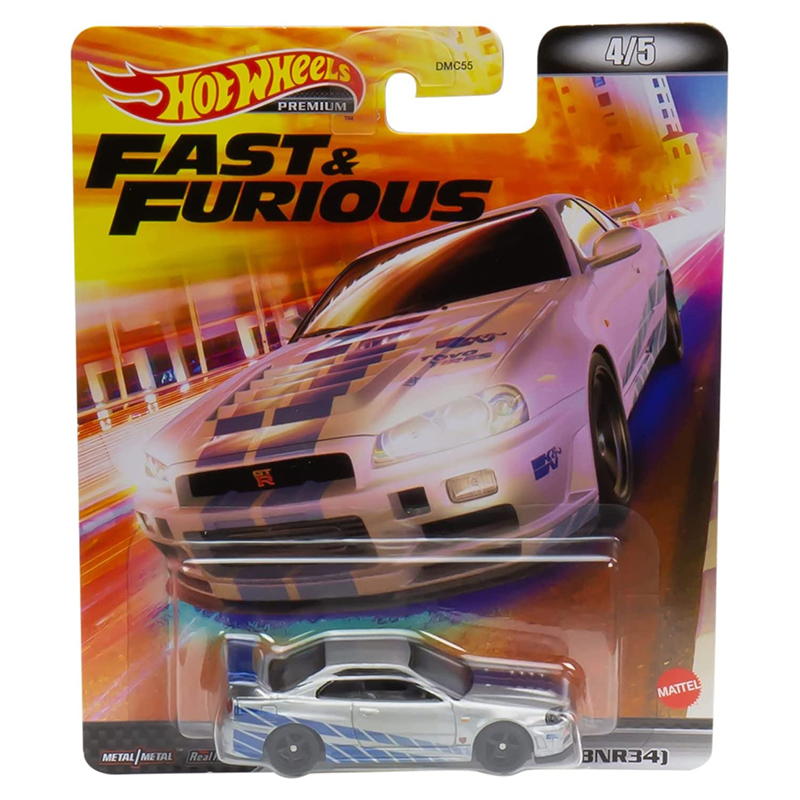 Hot Wheels Car Culture Classic Racing Series Nissan Nissan Gt-R R34 Alloy Collectible Model Hot Wheels Car Culture Classic Racing Series Nissan Nissan Gt-R R34 Alloy Collectible Model