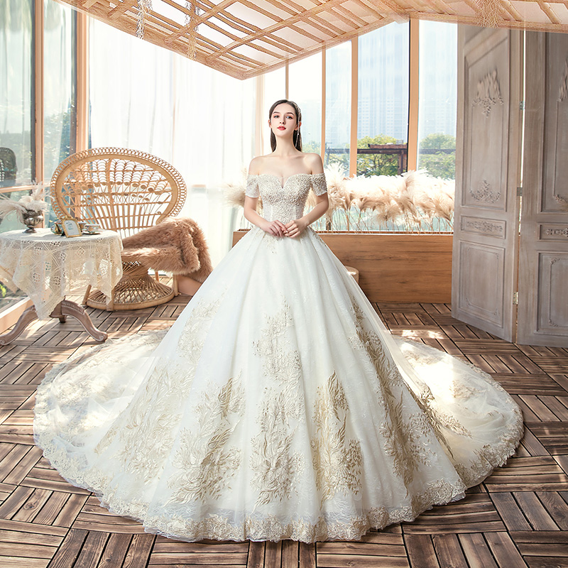  L+One -shoulder princess dream long drag requires accessories to contact customer service   + $32.99 
