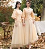 Платье подружки невесты, ретро ханьфу, китайский стиль, по фигуре