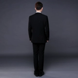 Мужской комплект, пиджак классического кроя, свадебное платье, облегающий крой