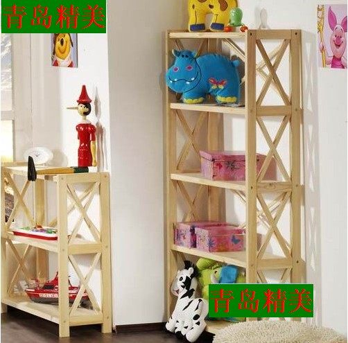 2021 Nordic full solid wood shelve thick solid separator adult bookshelf stable for bookcase multilayer flower shelf microwave rack