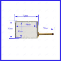A3215 four-wire resistance touch handwriting external screen glass quality good sensitivity high 74 * 55mm
