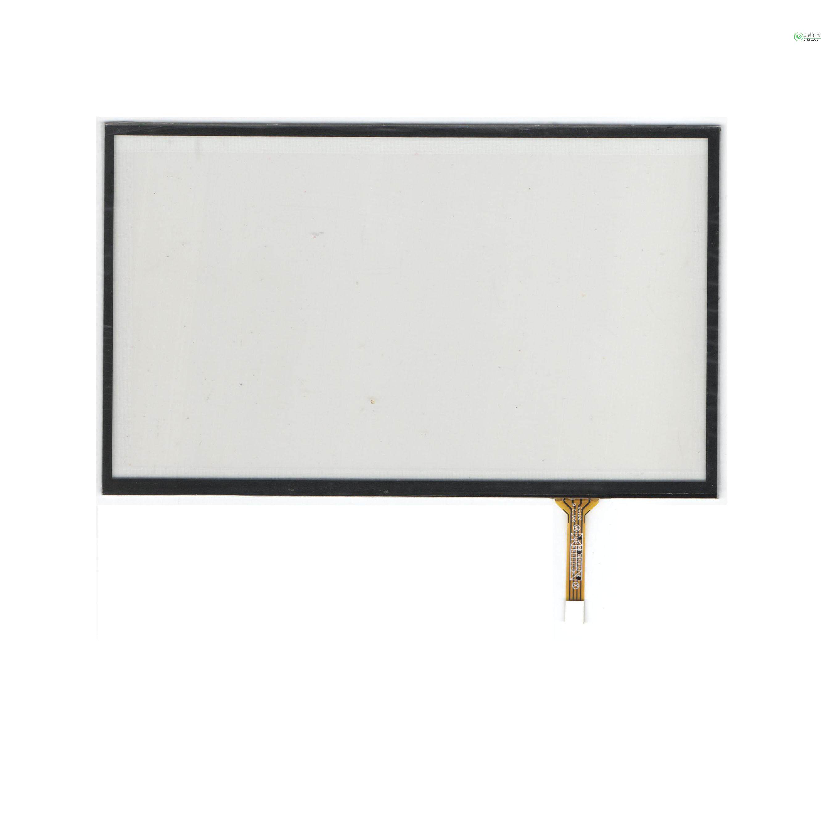 For Nissan Qashqai car navigation touch handwriting external screen glass four-wire resistance