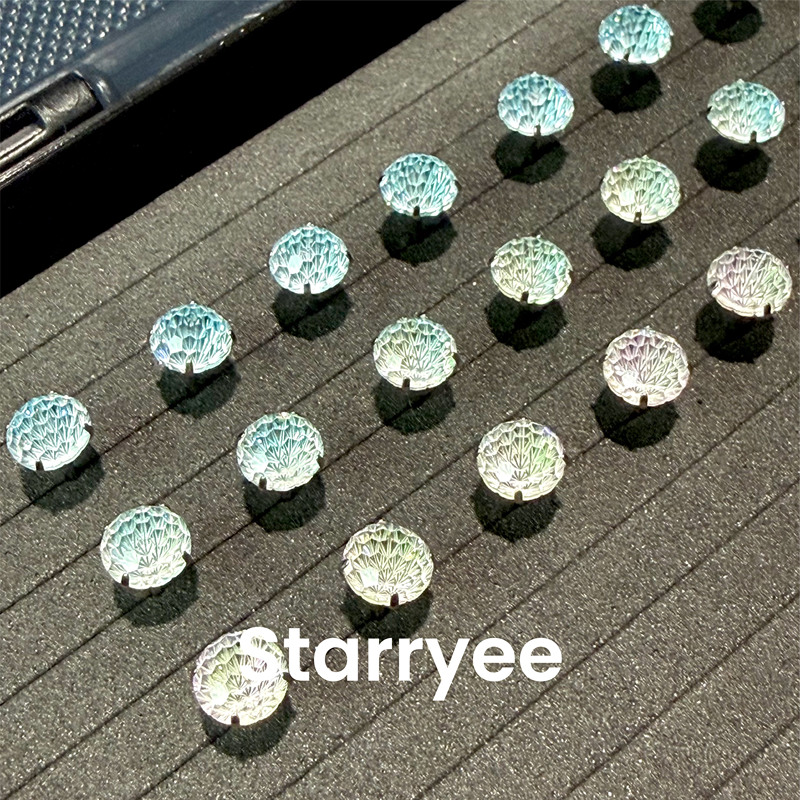 Starryee F136 Medical Titanium Alloy 6mm Sparkling Earrings for Ear Piercing, Ear Cartilage, Cochlear Studs, Hypoallergenic