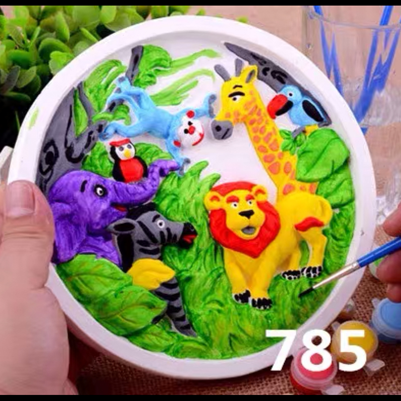 September Disc Plaster Molds New Latex Molds Grinding painted children Puzzle Cartoon White Embryo White Film