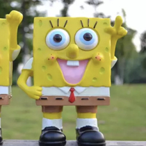 20cm high 14cm wide-lift-hand sponge baby stand hand plaster doll Children on color deposit money jar natural milk