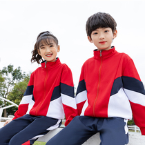 Kindergarten Garden Uniforms Spring Autumn Winter Suit New Junior High School Class Clothes Three Sets Red Games Elementary School Children School Uniforms
