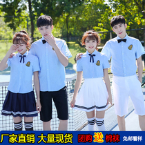 Summer Elementary School Students Short Sleeve Han Edition Performance Serve Junior High School Senior Middle School Choral Opening Ceremony