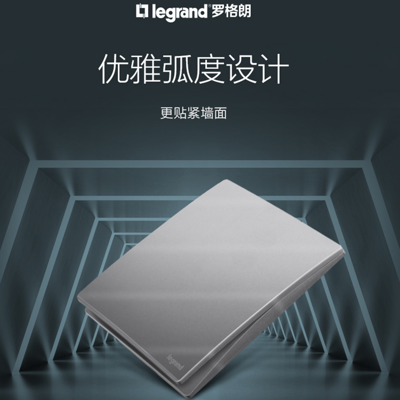 Rogueran Deep Sand Silver Switch Five - hole Switch 16A double - cut single - controlled blank USB 86 type