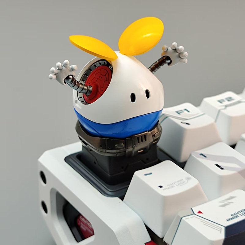 [Fan Comments] He's Here! the Personalized Keycap with a Glowing Bust of Haro, a Mecha Keycap Produced by Johnny