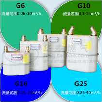 G10G6G25 cubic membrane type natural gas flow meter for industrial gas test flow commercial gas meter
