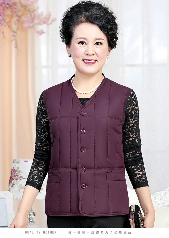 Bà mẹ béo trung niên chất lỏng cộng với chất béo cỡ lớn xuống áo lót cotton bó sát áo vest cotton bó sát vai áo sơ mi nữ trung niên