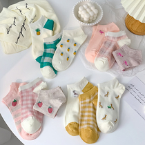 Socks womens socks low-top shallow cotton ins tide summer thin cotton short tube cute Japanese spring and autumn wild