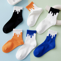 Socks female stockings ins tide cute Japanese Korean short socks cotton cotton cotton sports Wind Spring Autumn Net red super fire