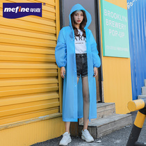 Non-disposable raincoat poncho coat female thick adult single long male transparent children student conjoined Outdoor