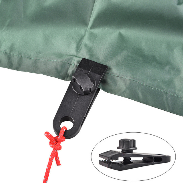 Outdoor tent clip canopy clip windproof clip clothes clip spiral tent fixed clip windproof rope plastic clip