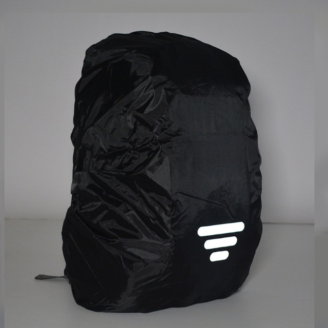 Backpack rain cover reflective outdoor mountaineering bag rain cover luminous strips students school bag waterproof cover anti-dirty cover