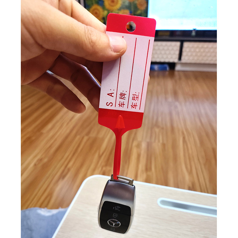 Pp Key Tag 4S Shop Car Maintenance Key Special Hanging Tag Auto Repair Disposable Label Red Tag