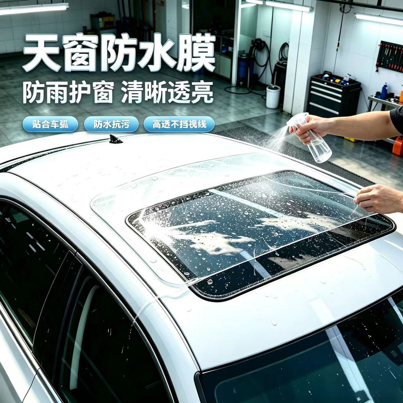Car Sunroof Sealing Waterproof Film Tpu Transparent Self-Adhesive Roof Leak-Proof Sealing Film for Fixing Sunroof Leaks