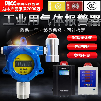Industrial Combustible Gas Alarm Toxic Natural Gas Paint House Gas Leak Carbon Monoxide Detector Hotel-Taobao