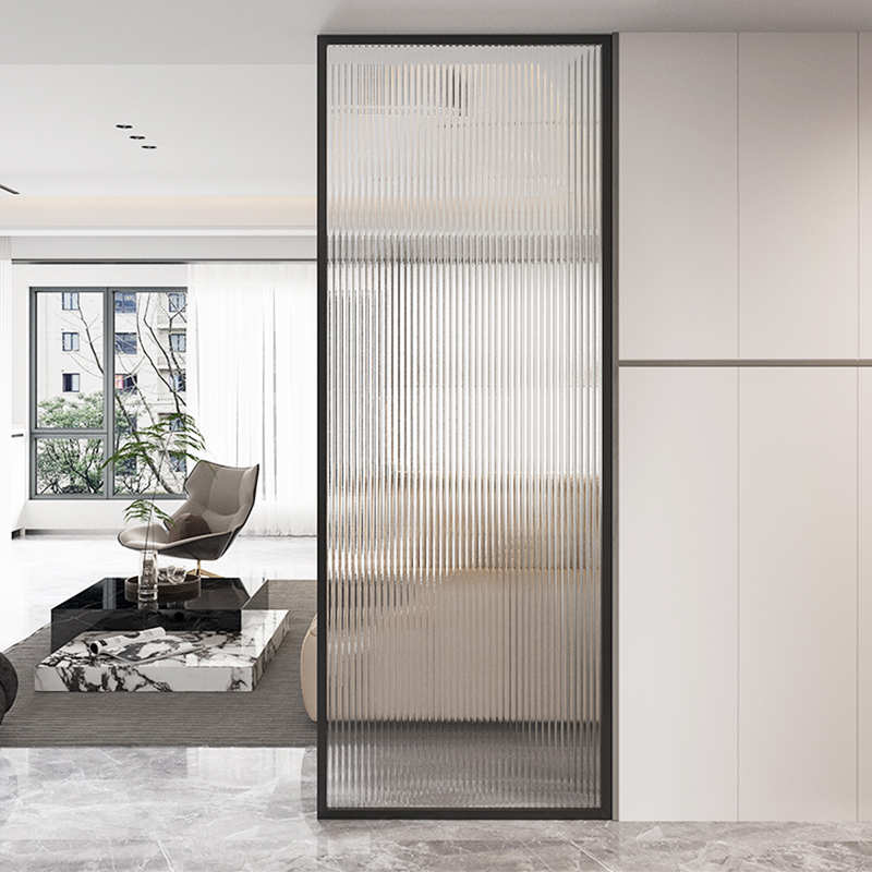 Artistic Rainbow Glass Partition Living Room Screen Facing the Entrance Door Bedroom Bathroom Half-Wall Water Ripple Foyer Artistic Rainbow Glass Partition Living Room Screen Facing the Entrance Door Bedroom Bathroom Half-Wall Water Ripple Foyer