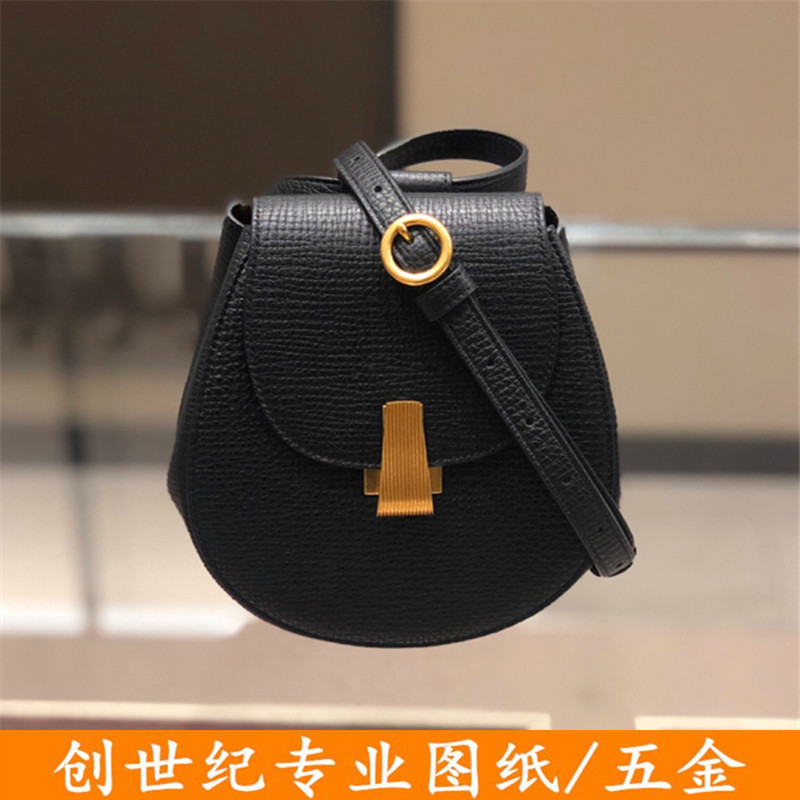 Genesis saddle bag version DIY personalized custom handmade cowhide piggy bag drawings pattern hardware accessories